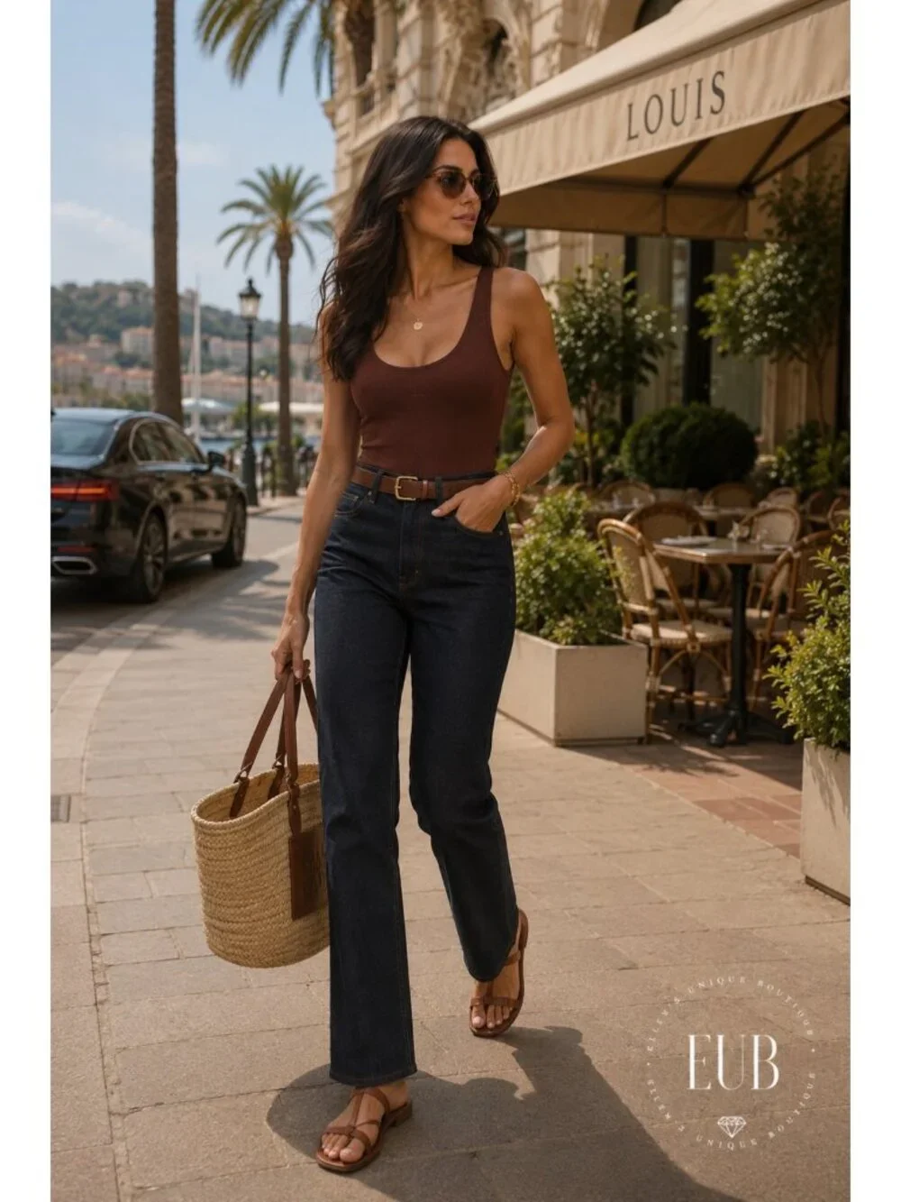RE/DONE Ollie Slim Straight Crop Dark Indigo Jeans Size 27 New With Tags